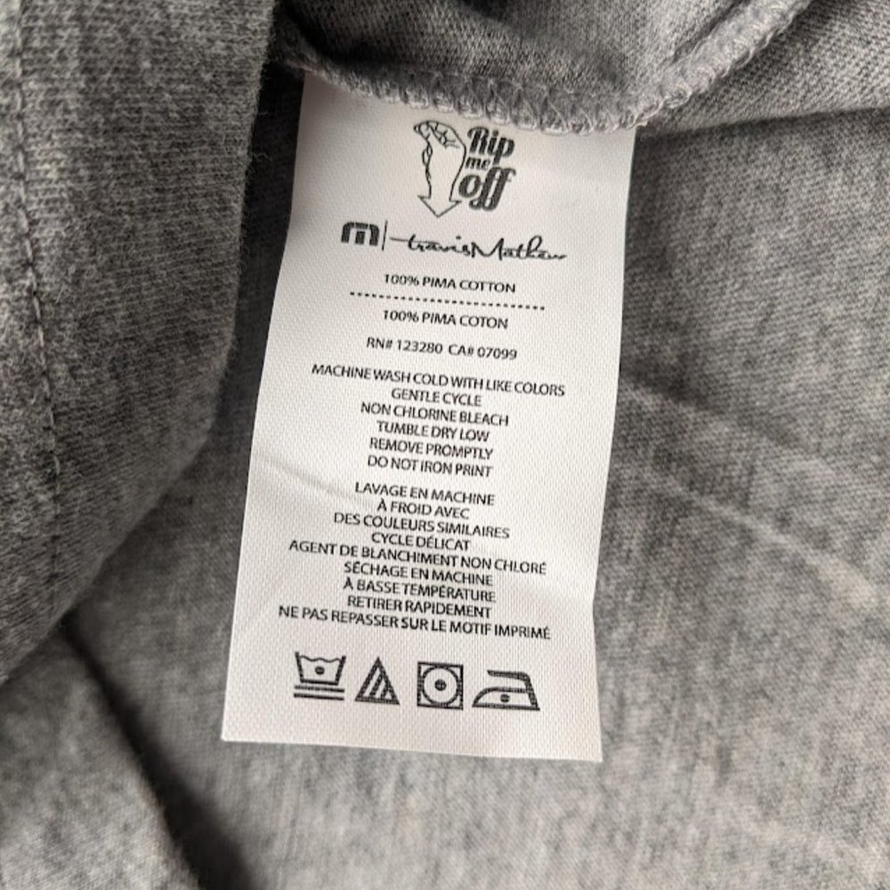 Men's Travis Mathew Golf T Shirt Size XL Spike The Punch Dad Bod Christmas NEW - Picture 5 of 6